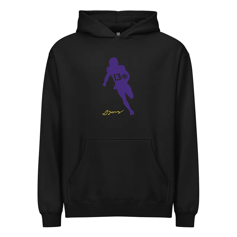Dilin Jones Silhouette Boxy Hoodie Black — Black