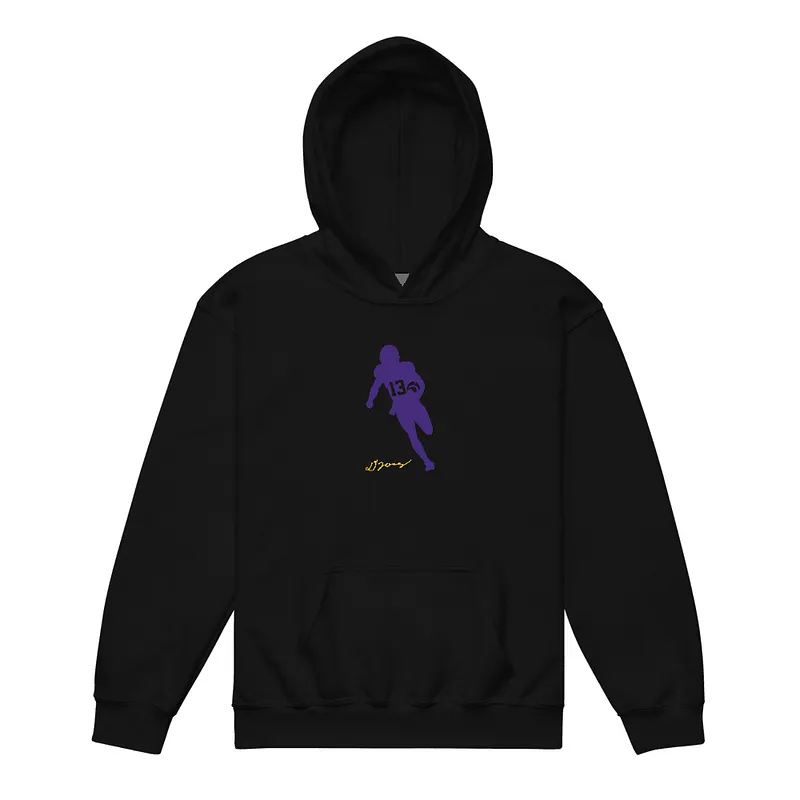 Dilin Jones Silhouette Youth Hoodie Black — Black